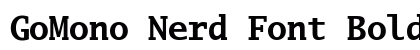 GoMono Nerd Font Bold preview