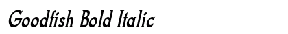 Goodfish Bold Italic Preview