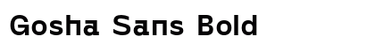 Gosha Sans Bold preview