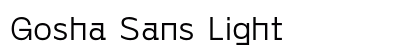Gosha Sans Light Preview
