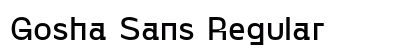 Gosha Sans Regular Preview
