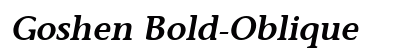 Goshen Bold-Oblique Preview