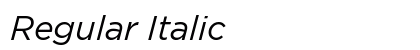 Regular Italic preview