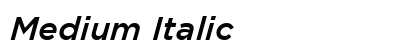 Medium Italic preview