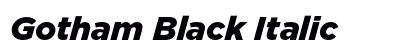 Gotham Black Italic Preview