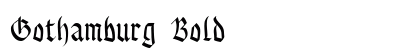 Gothamburg Bold preview