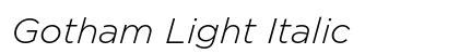 Gotham Light Italic Preview