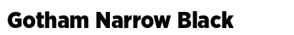 Gotham Narrow Black Preview