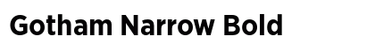 Gotham Narrow Bold Preview