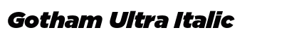 Gotham Ultra Italic Preview