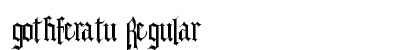 gothferatu Regular preview