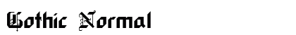Gothic Normal Preview