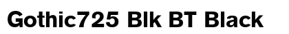 Gothic725 Blk BT Black preview