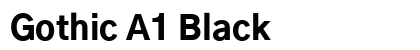 Gothic A1 Black preview