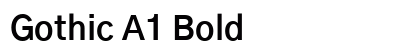 Gothic A1 Bold preview