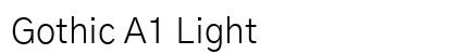 Gothic A1 Light Preview