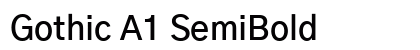 Gothic A1 SemiBold Preview
