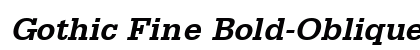 Gothic Fine Bold-Oblique Preview