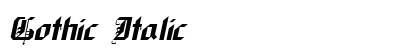Gothic Italic Preview