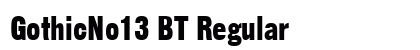 GothicNo13 BT Regular preview