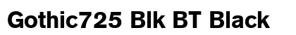 Gothic725 Blk BT Black preview