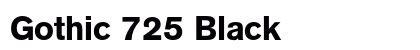 Gothic 725 Black preview