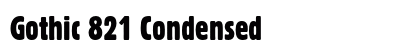 Gothic 821 Condensed preview