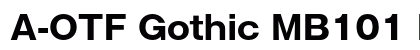 A-OTF Gothic MB101 Pr6 B preview