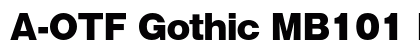 A-OTF Gothic MB101 Pr6N U Preview