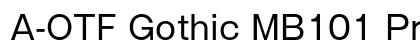 A-OTF Gothic MB101 Pr6 R Preview