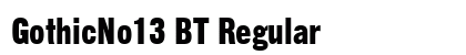 GothicNo13 BT Regular preview