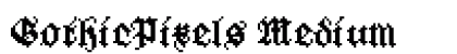 GothicPixels Medium preview