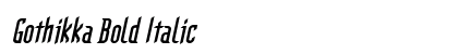 Gothikka Bold Italic Preview