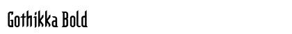 Gothikka Bold preview