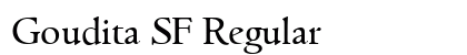 Goudita SF Regular Font