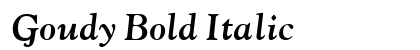 Goudy Bold Italic Preview