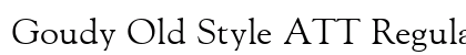Goudy Old Style ATT Regular Preview
