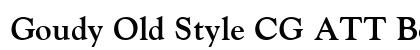 Goudy Old Style CG ATT Bold preview