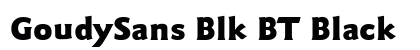 GoudySans Blk BT Black preview