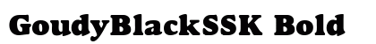 GoudyBlackSSK Bold preview