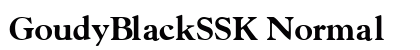 GoudyBlackSSK Normal Preview