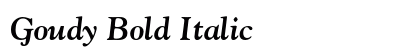 Goudy Bold Italic Preview
