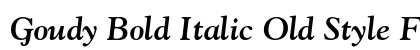 Goudy Bold Italic Old Style Figures preview