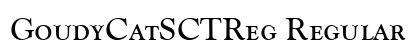 GoudyCatSCTReg Regular preview
