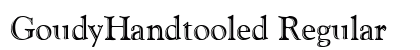 GoudyHandtooled Regular preview