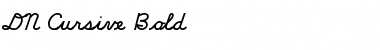 DN Cursive Bold Regular Font