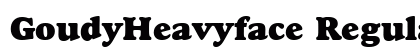 GoudyHeavyface Regular preview