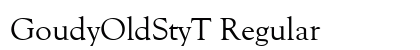 GoudyOldStyT Regular Preview