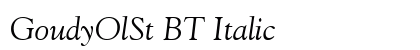 GoudyOlSt BT Italic