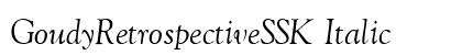 GoudyRetrospectiveSSK Italic Preview